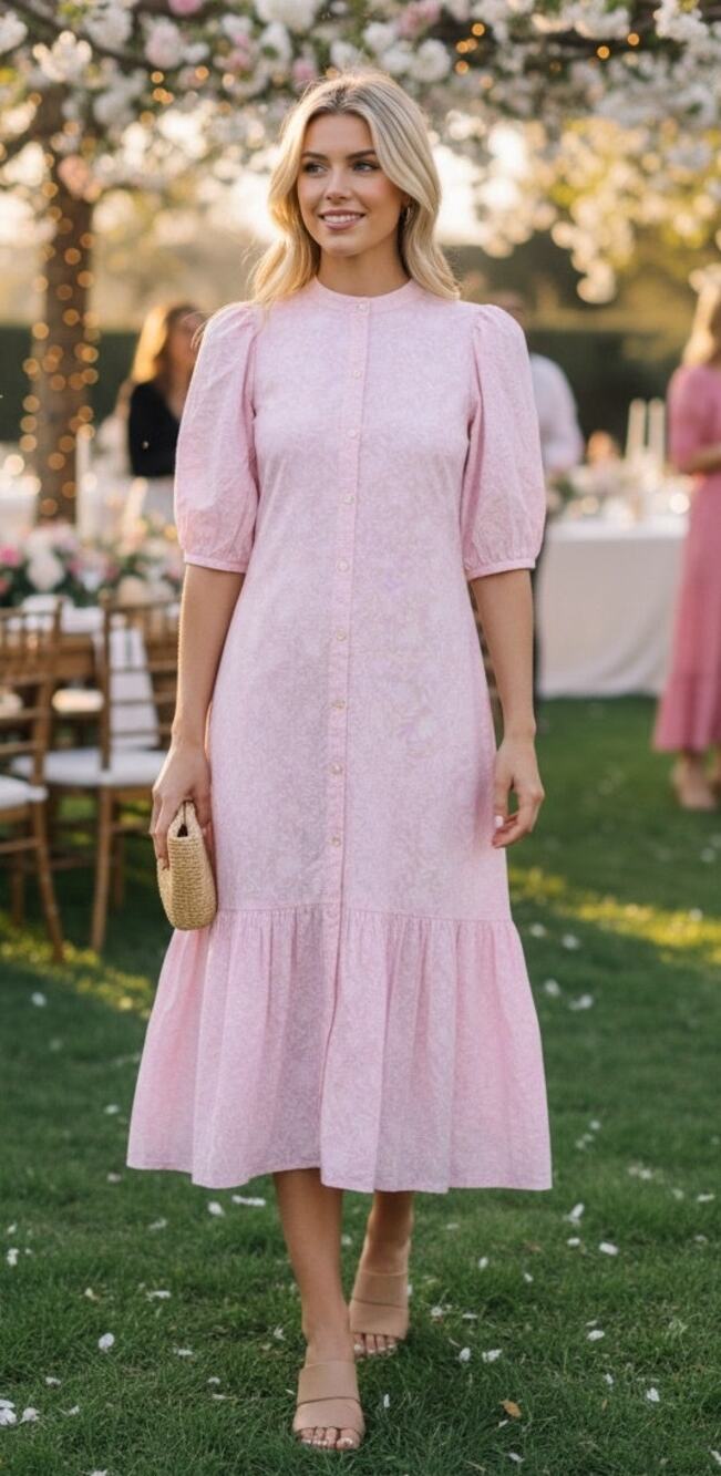 RO'S GARDEN DRESS S COTTAGE TWEE FEMININE INDIE ROMANTIC COQUETTE GARDEN PARTY